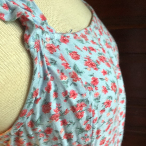 American Eagle 🦅 sundress med/midi/smocked in back/stretch strap makes ruffle - Picture 11 of 12